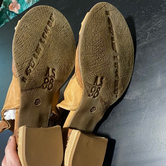 A.S.98 Maudie Leather Ankle Boots with Studs - Picture 11 of 12